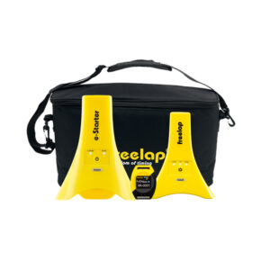 Freelap Pack 111 wireless timing system for track and field – includes timing gates and timing chip - for sprint training.